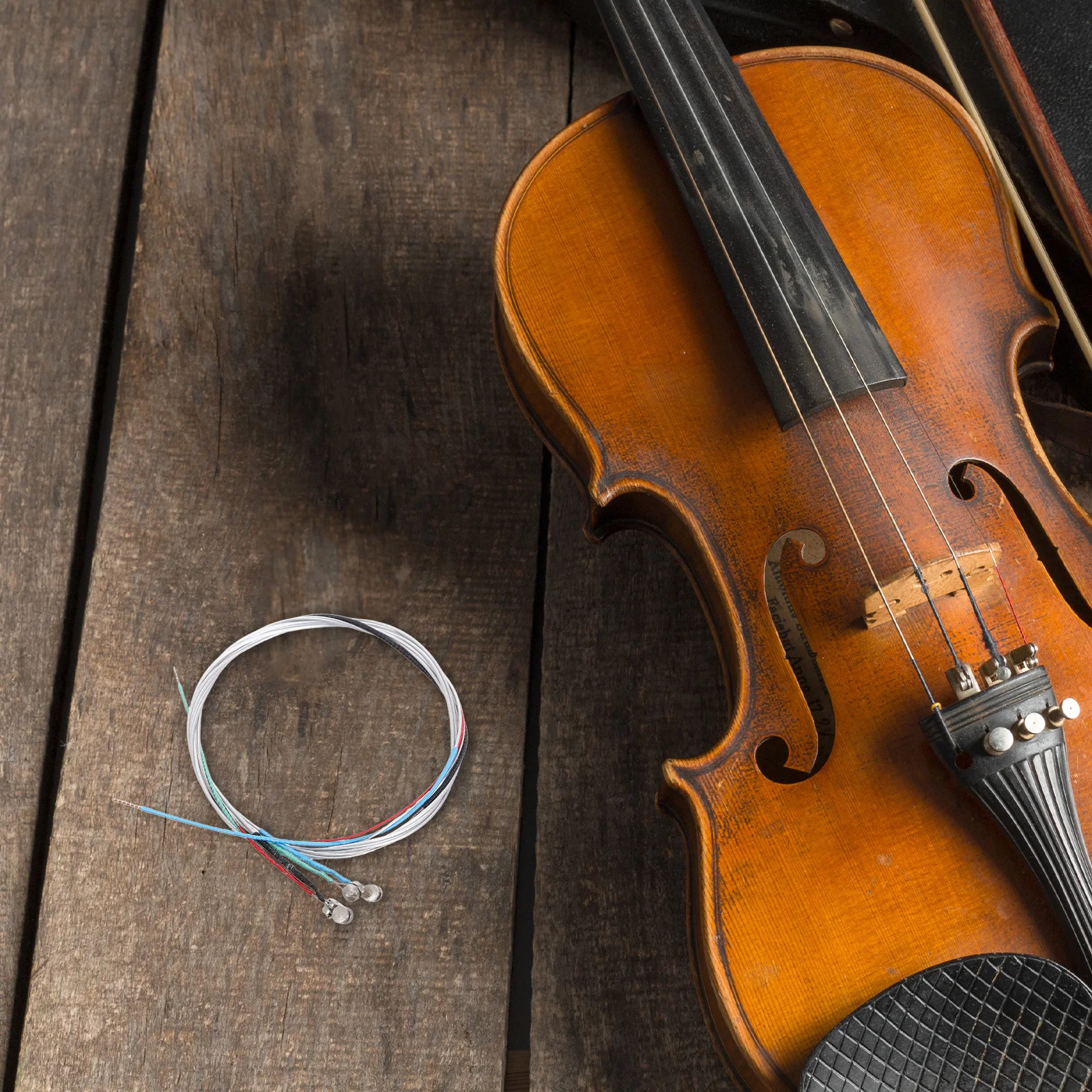 4 قطعة سلاسل الكمان مجموعة سلاسل إصلاح الكمان استبدال ضبط دقيق جودة الصوت النقي للمبتدئين والمحترفين الكمان