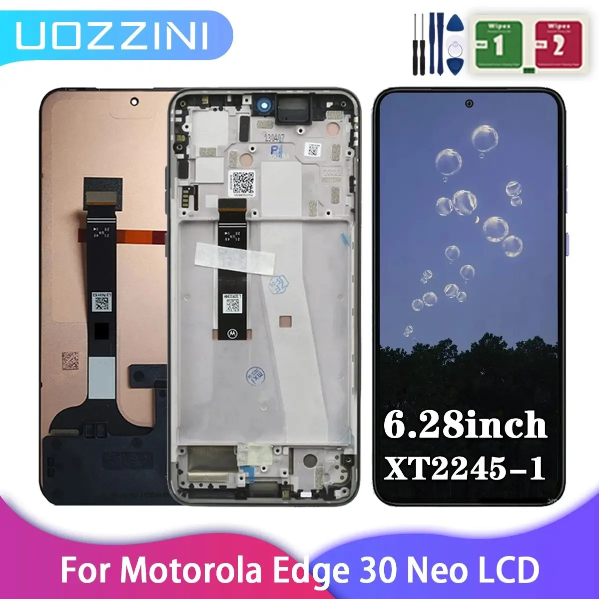 6.28\'\' For Motorola Edge 30 Neo LCD XT2245-1 LCD Touch Screen Digitizer Assembly For Moto Edge30 Neo Display Parts