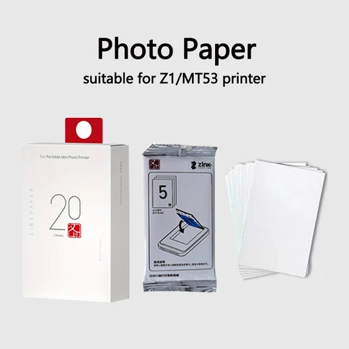Papel fotográfico específico HPRT MT53 o HPRT Z1, papel fotográfico Original con respaldo adhesivo de 2x3 pulgadas para impresora M53/Z1
