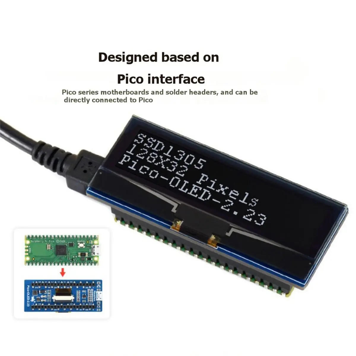 2.23inch OLED Display Module for Display SSD1305 128x32 Pixels /SPI Communication