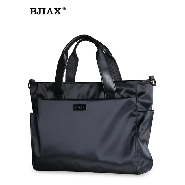BJIAX nowa torba męska pozioma biznesowa torebka na co dzień nylonowa torba płócienna z tkaniny Oxford pojedyncza torba na ramię typu crossbody teczka