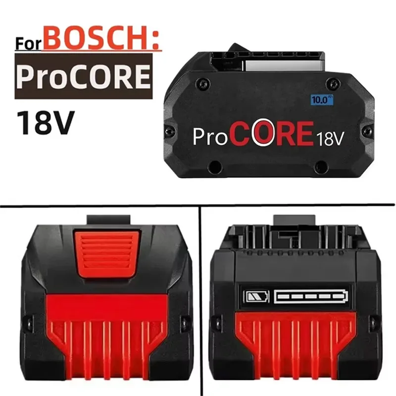 for Bosch 18V Professional System Cordless Tools BAT609 BAT618 GBA18V80 21700 Cell CORE18V 10000mAh ProCORE Replacement Battery