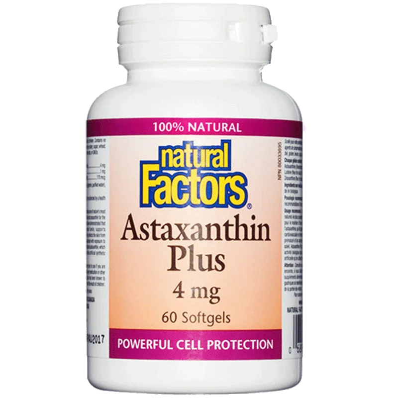 

Free Shipping Natural Astaxanthin Capsules Lutein Haematococcus Self-Clearing 60 Capsules