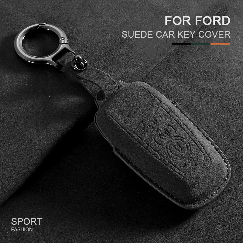 

Car Key Case Cover Shell Fob Accessories For Ford Ranger Wildtrak Focus C-Max Galaxy Mondeo Explorer Edge EcoSport For Mustang