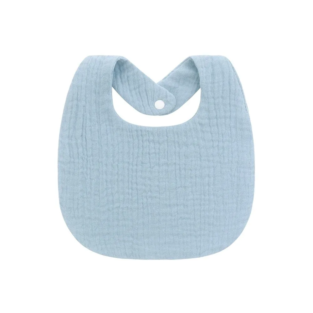 

4Pcs/set New Cotton Baby Bib Solid Color Double Layers Saliva Towels Square Bibs Set Infant Accessories