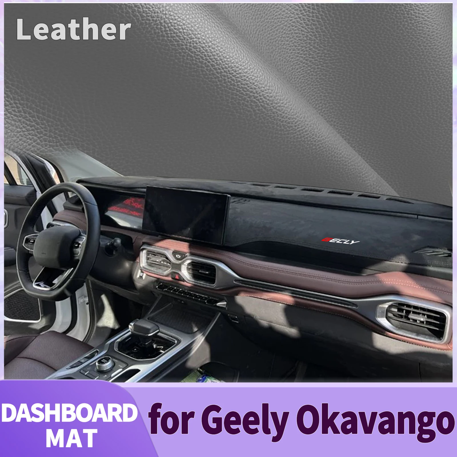 

fit for Geely Okavango 2024 2023 LHD Car Accessories Dashmat Dashboard Cover Pad DashMat Sunshade Protective Carpet