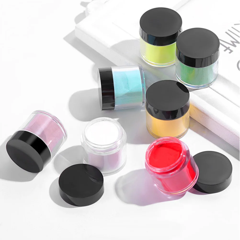 

12-цветная хрустальная пудра для ногтей, набор блестящих красочных художественных украшений для маникюра «сделай сам» для женщин