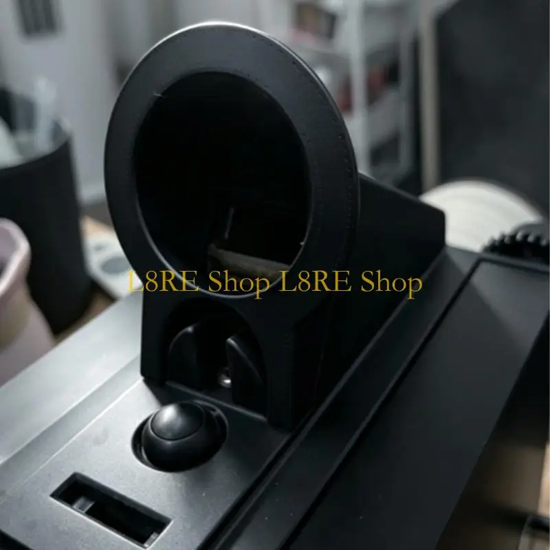 L8RE Black Coffee Grinder Funnel Part, PLA Outlet Guide with Clip-On Fit and Single Piece Design for Grounds Direction, Cup