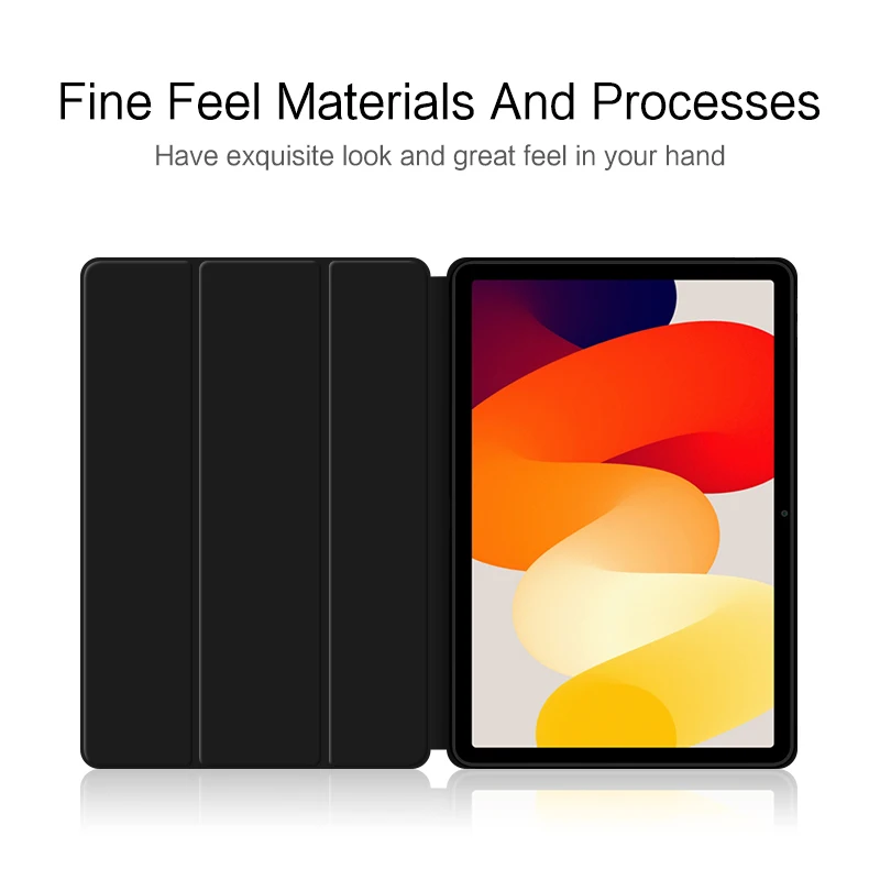 HUWEI para Xiaomi Redmi Pad SE funda de 11 pulgadas 2023 funda con soporte abatible triple para Redmi Red Mi Pad SE Tablet cubierta de suspensión automática