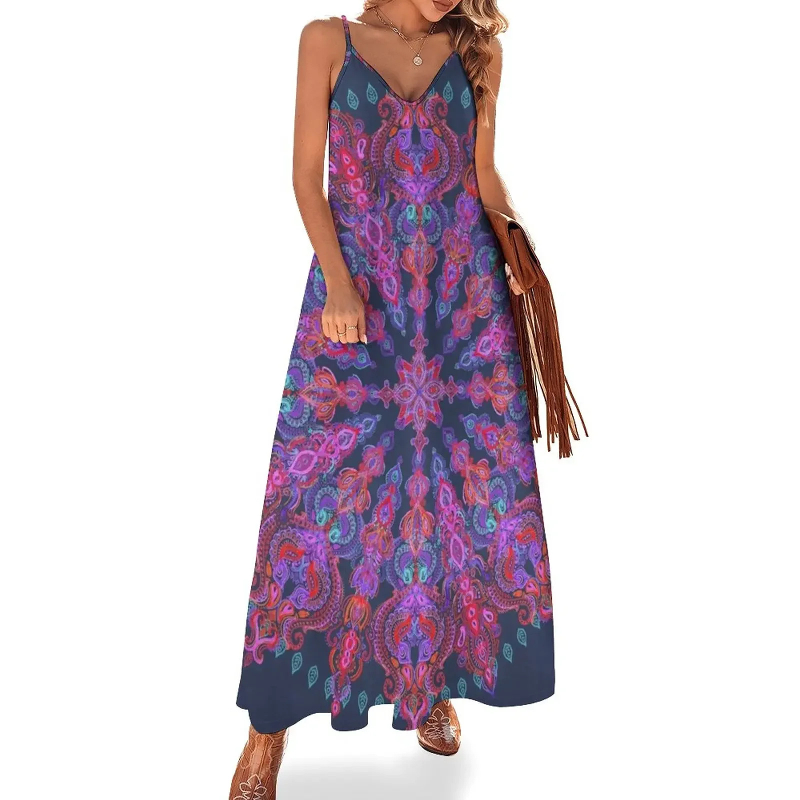 

Bohemian Sleeveless Dress Bride dresses summer clothes women dresses festival outfit women Dress