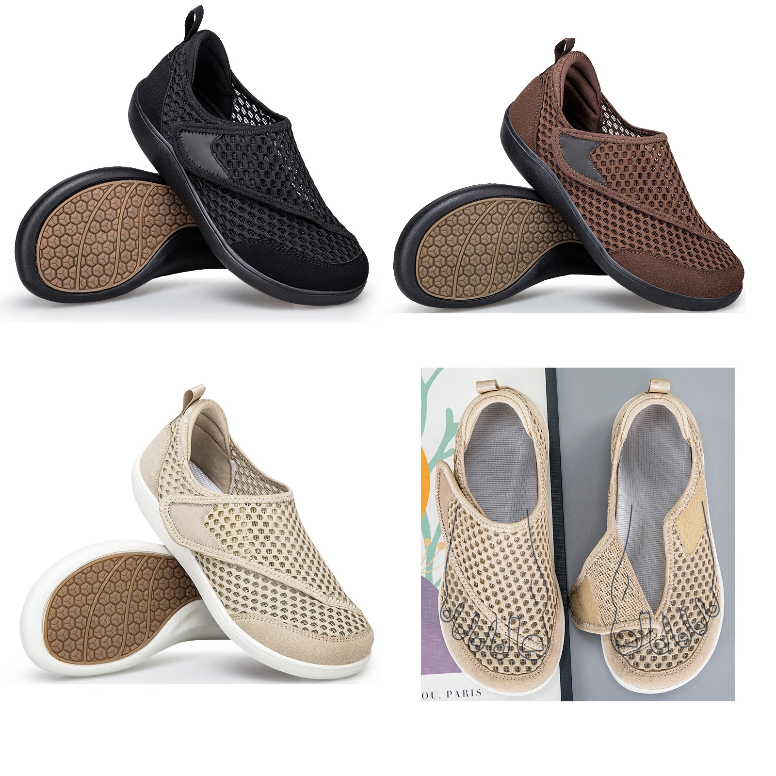 

Унисекс кроссовки с широким носком для ходьбы, очень широкие, для пожилых людей, при плантарном фасциите, для опухших ног, ортопедические, для облегчения боли в стопах