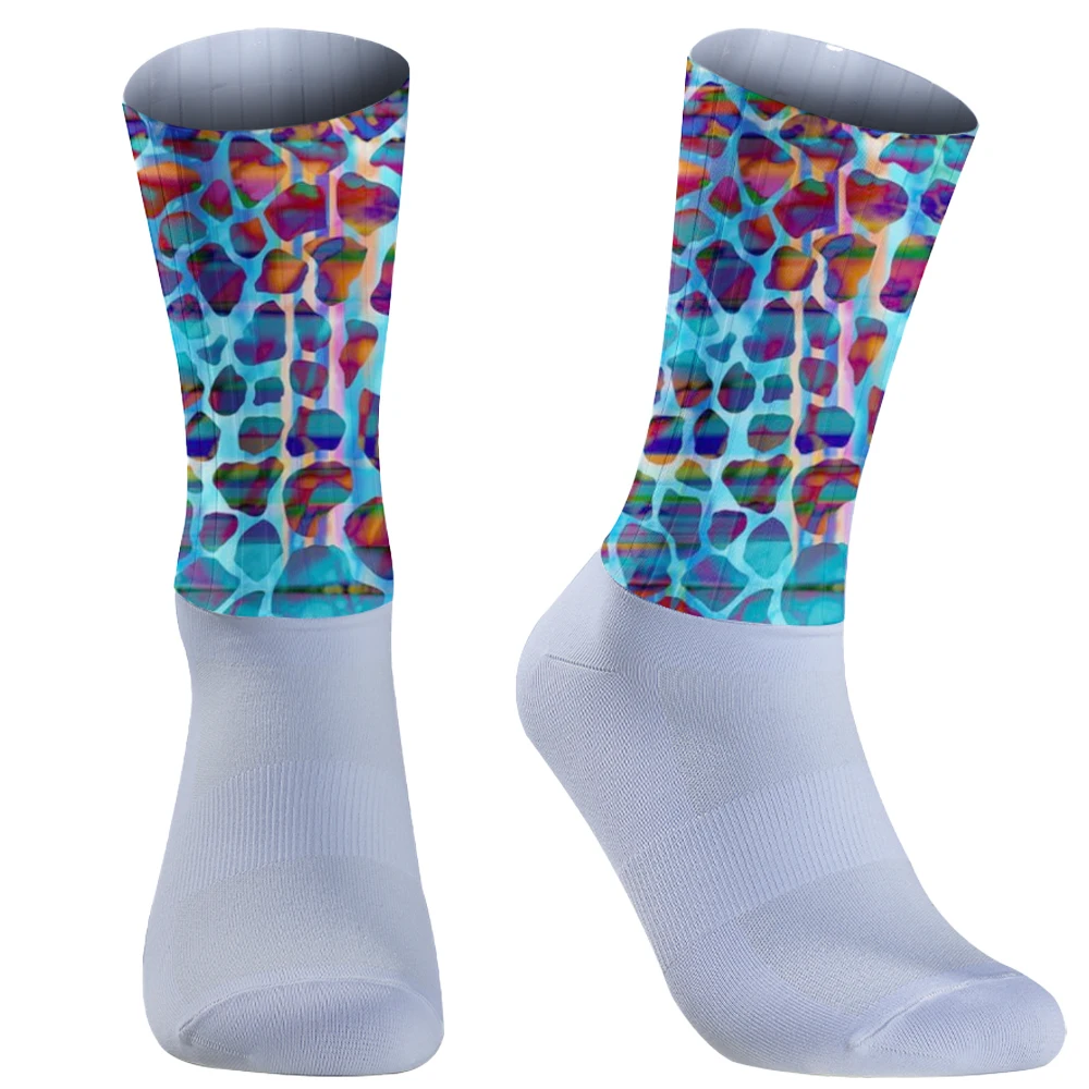 2024  Original Trend Socks Personality Men's and Women's Cotton Socks Asymmetrical Pattern Socks Cycling Socks