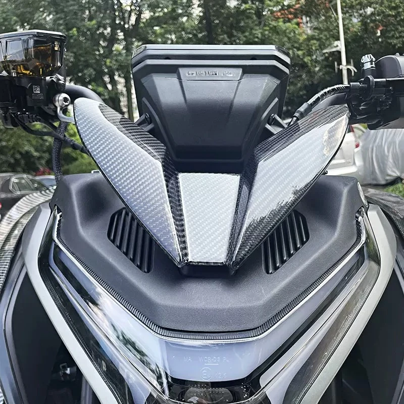 For CFMOTO 800NK Modified Small Windshield Carbon Fiber Wind Wing Ornament, Motorcycle Airflow Cover Accessories