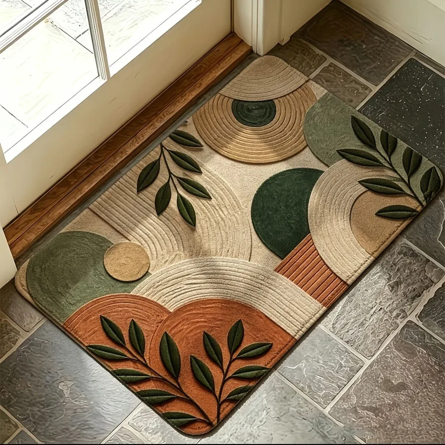 Sunflower Daisy Floral Print Doormat Vintage Watercolor Flower Entry Mat Indoor Front Door Home Decor Welcome Floor Rug