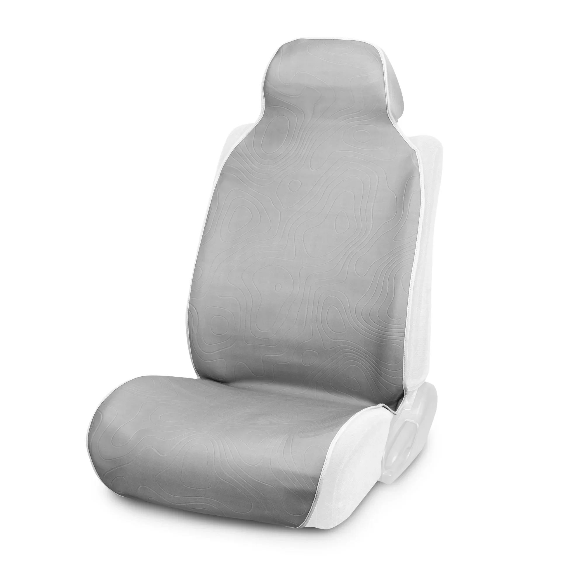 

Auto Drive Wetsuit Slip-On Seat Protector Gray Topographical Universal Fit 1Piece