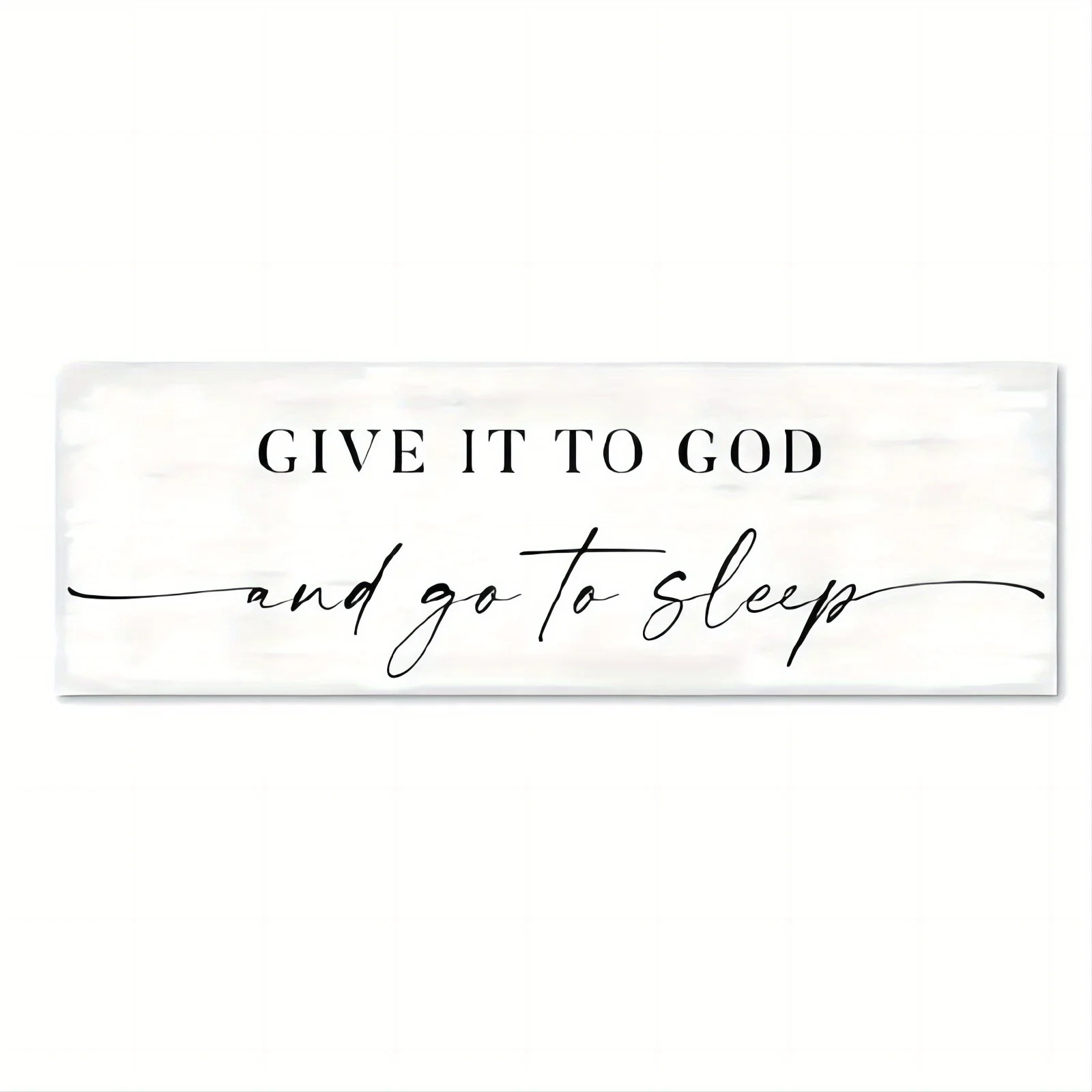 Give It To God and Go to Sleep Large Size Wall Art Canvas Painting Creative Poster Prints Picture for Master Bedroom Decor