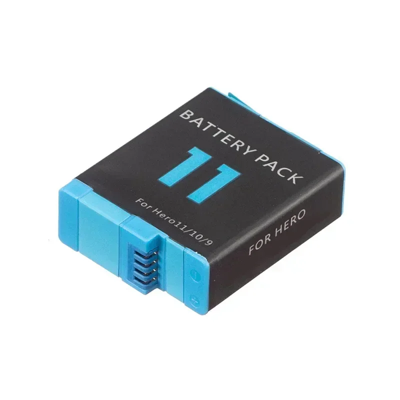 Noya raye Battery For GoPro Hero 11/10/9 1800mAh Battery 2 Ways Fast Charger Box TF Card Storage For GoPro 9 10 11 Accessories