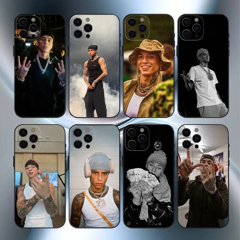 

rapper C-Central Cee Phone Case For iPhone17,16,15,14,13,12,11 Plus,Pro Max Soft Black Cover