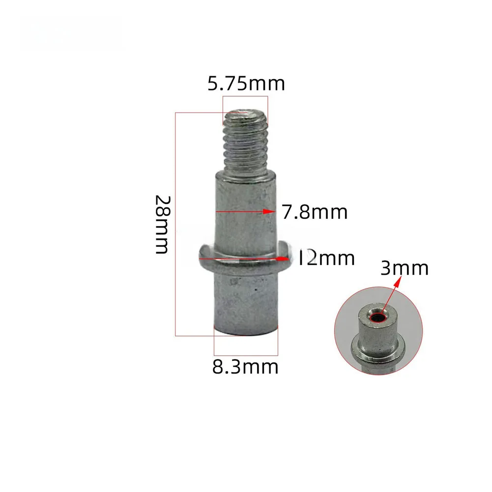 3PCS Brushed Motor Output Shaft For 550/555/560 Lithium-ion Hair Dryer Vacuum Cleaner Aluminum Cast Iron Tool Accessories