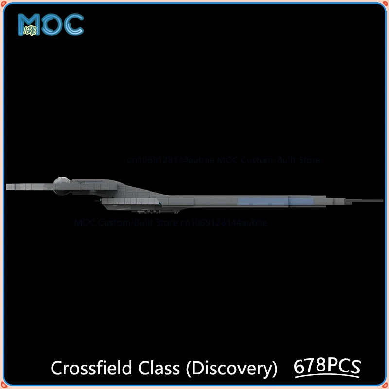 1:1500 Scale Crossfield Class (Discovery) Model MOC Building Blocks DIY Assemble Bricks Space Collection Toys Gifts 678PCS