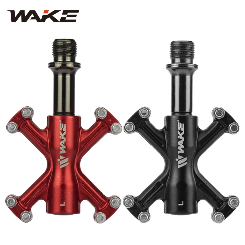 Wake Mountain Bicycle Pedal Accessories 3 Bearing Seal Ultralight Footboard Aluminum Bike Pedals Anti Slip for MTB Road Bike