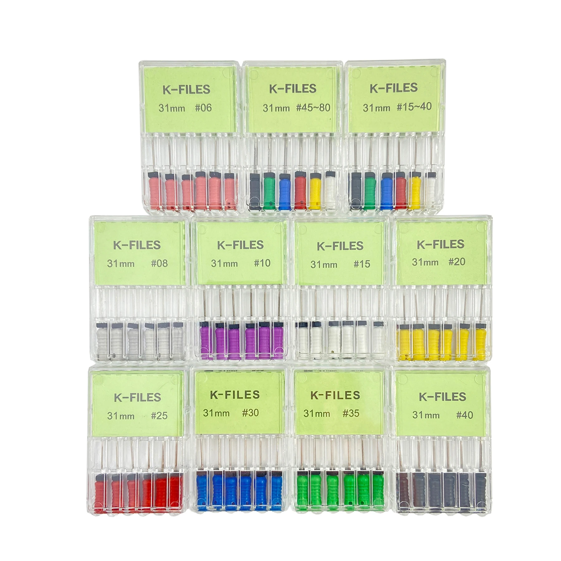 5PKS Dental Tools Root Cannal Endo K File Dental Files Endo Stainless Steel Endodontic Instruments Dentist Dentistry Odontologia