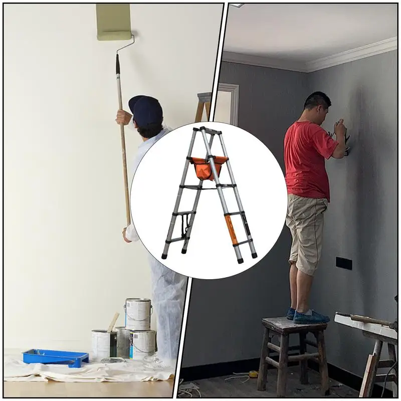 Folding Ladder Multifunctional Folding Ladder Step Stool Storage Shelf Chair Foldable House Ladder Swim Deck Ladder For home