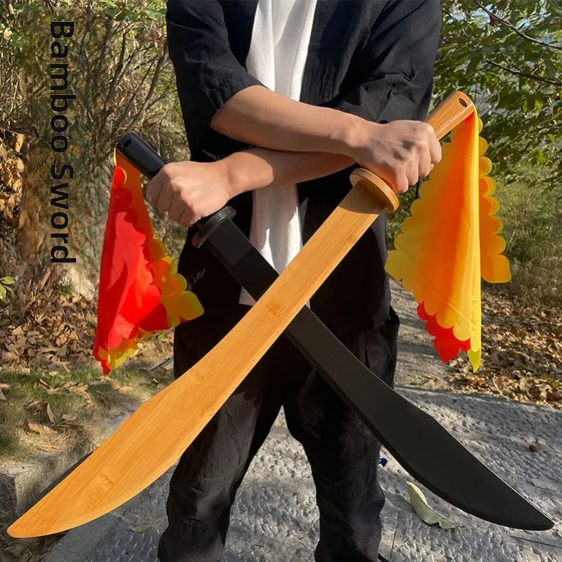Tai Chi Performance Sword Traditional Chinese Martial Arts Practice Knife Wooden Handle Female Version Bull Tail Ancient Style