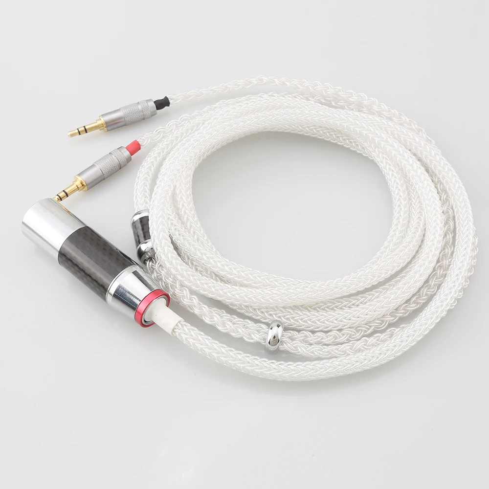 Cable de plata pura para auriculares HiFi, accesorio de 16 núcleos para Hifiman Sundara Ananda HE4XX HE560 HE-350 HE1000se HE6se he400i he400se Arya