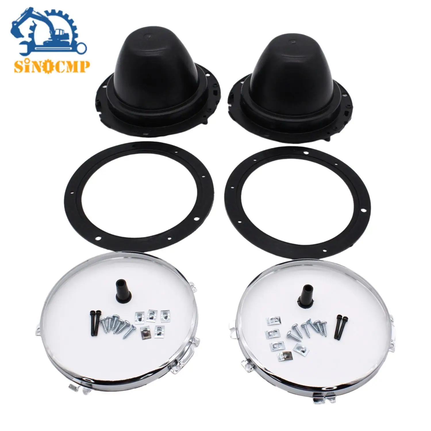 7 Inch Headlight Shade Lamp Covers SI-AT26259 For Austin Mini 1959-1991 Plastic Head Lamp Lens Assemblies Car Accessories