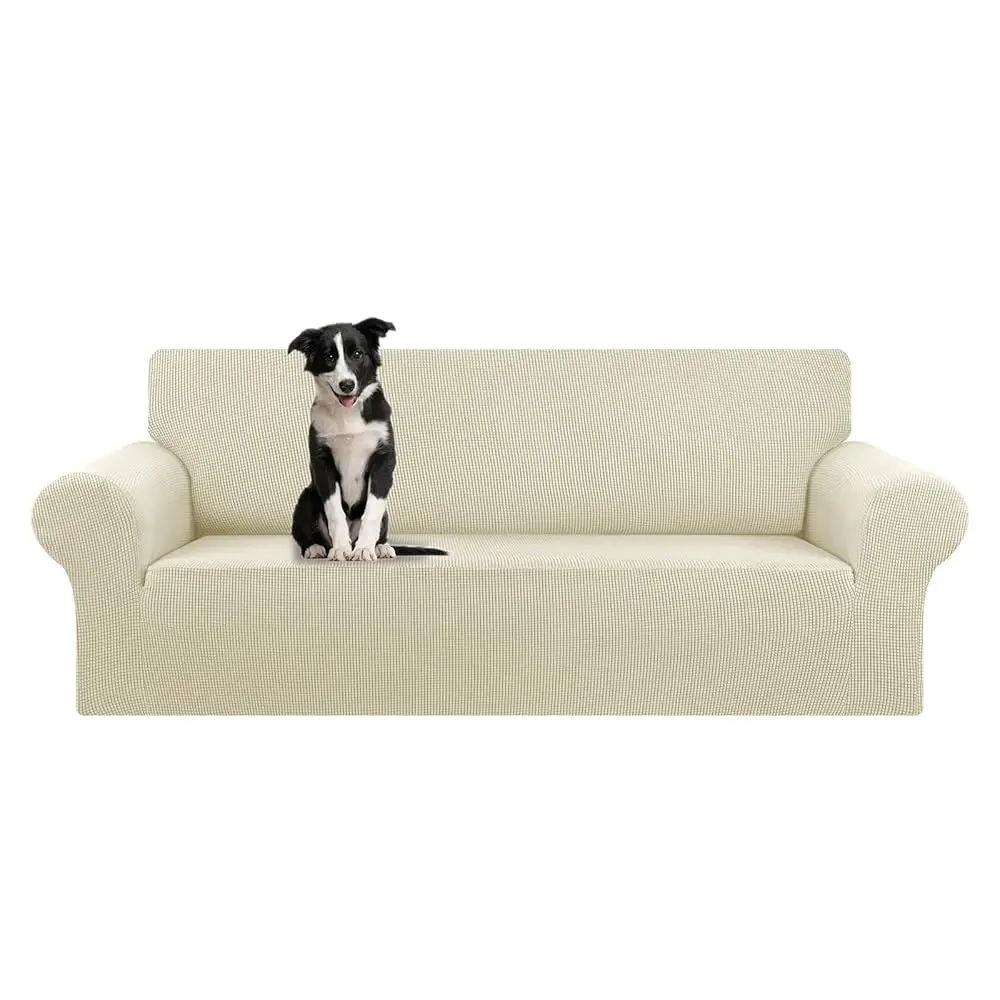 

Stretch Oversized Sofa Slipcover 1 Piece Couch Sofa Cover (94""-110"") Furniture Protector 4 Seater Sofa With Elastic Bottom