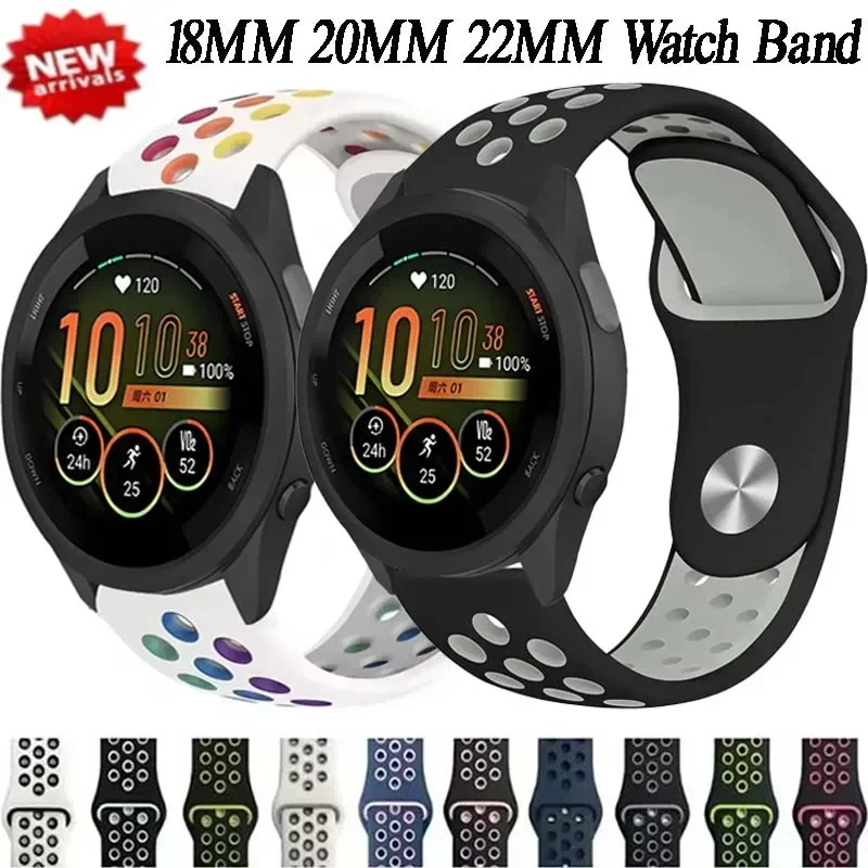 18/20/22mm Silikon Armband Für Garmin Forerunner 265 55 965 165 Venu 3S/3/2 aktive 5 Armband Band Für Garmin Vivoactive 5 Gürtel