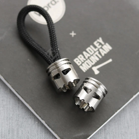 

Скелет из титанового сплава EDC брелок закрывающаяся нажимная пластина подвесной кулон DIY кулон веревка из бисера аксессуары для рюкзака