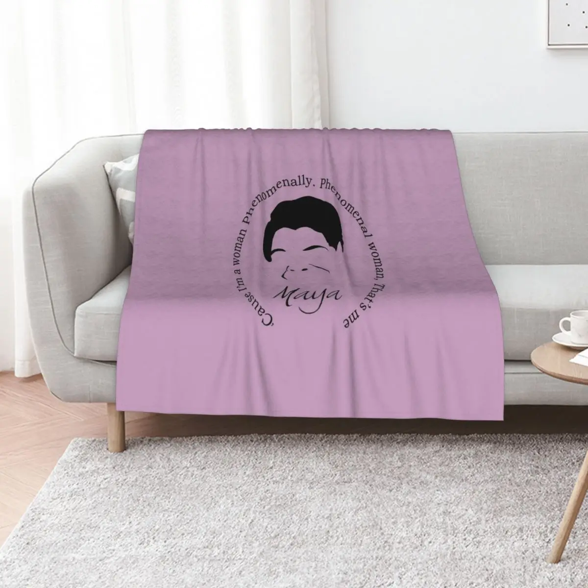 Maya Angelou Quote Throw Blanket halloween Bed linens Winter beds Giant Sofa Bed Single Blankets