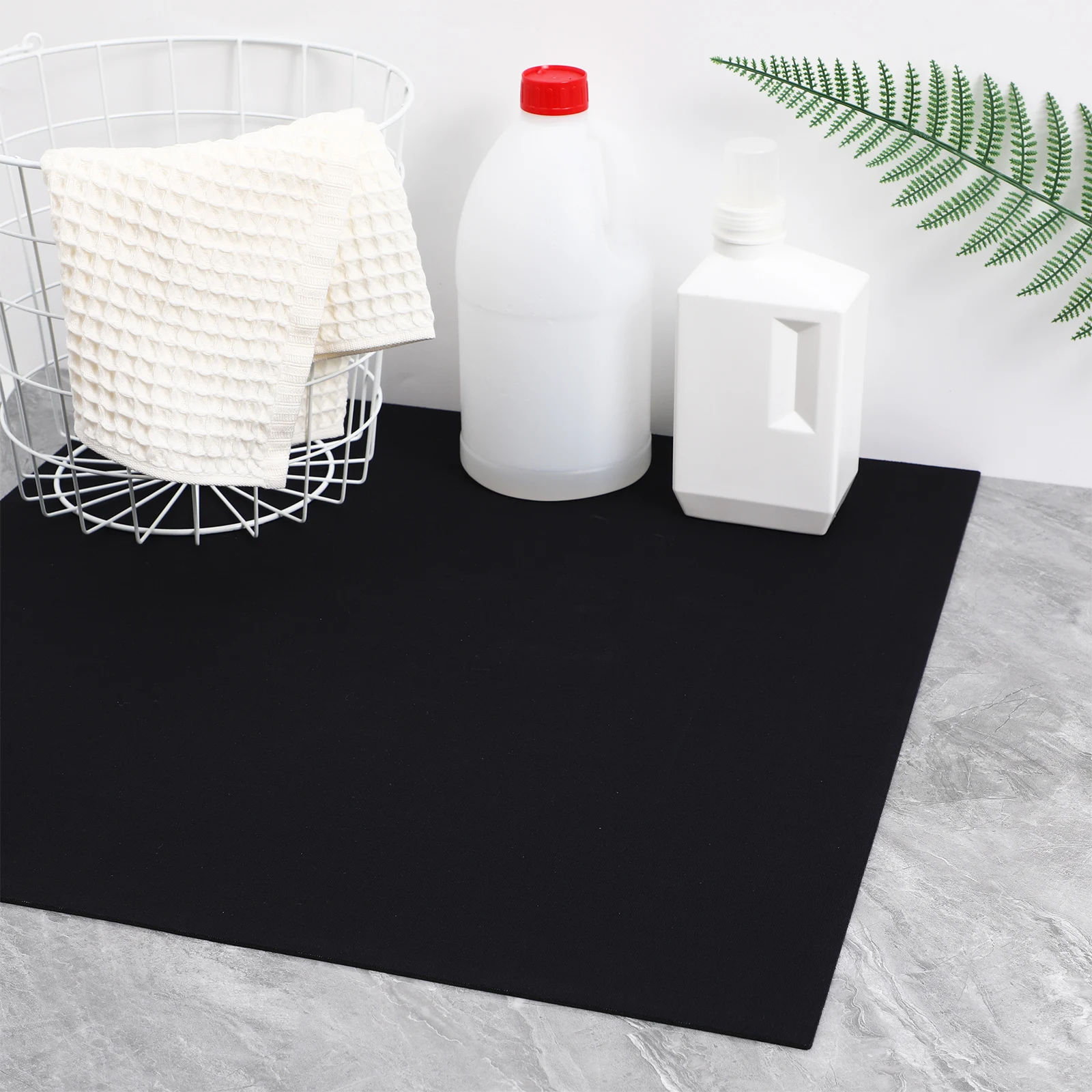 

Washing Machine Dust Cover Absorbent Non-Slip Top Cover Protector Mat for Front Loaders Laundry Room Washer Dryer Topper