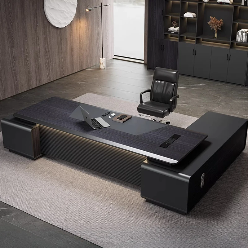 

European Multifunctional Office Desk Luxury Executive Aesthetic Nordic Office Desk Minimalist Modern Ordenador Home Furniture