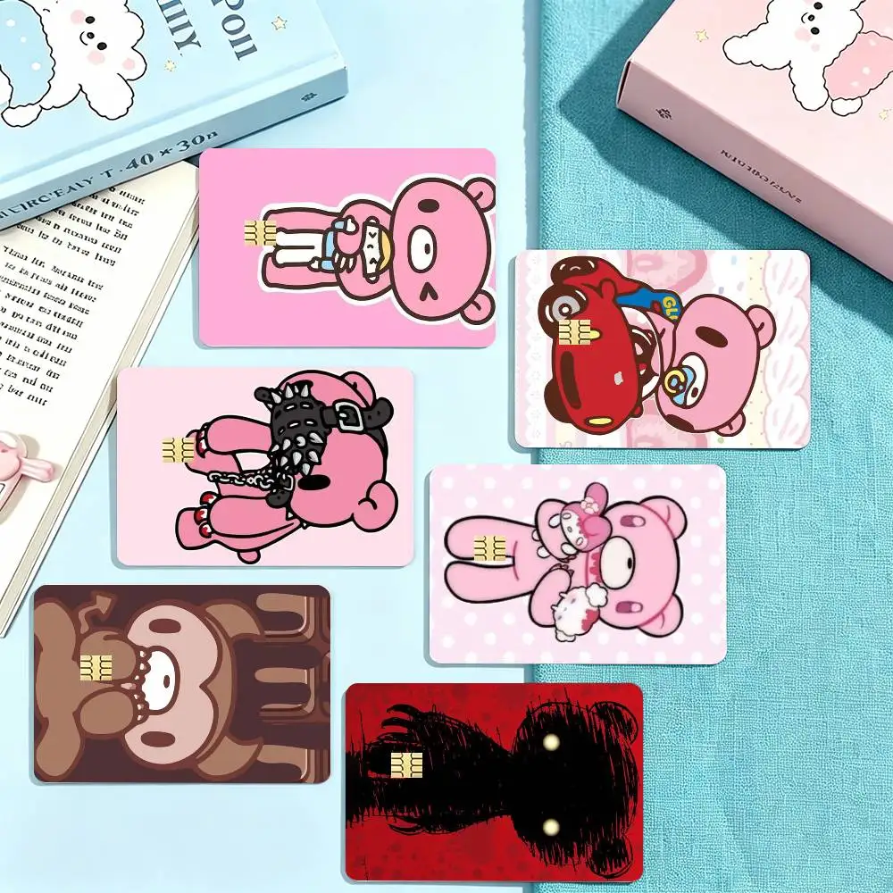 G-Gloomy Bear CUTE Credit Card HD Stickers Small Chip Waterproof Sticker Game Card Decal Gift