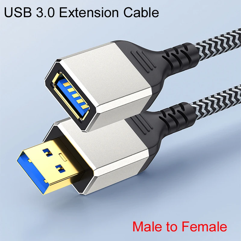 Braid USB 3.0 Extension Cable Male to Female AM/AF 5Gbps Data Cord USB Extender For Udisk mouse keyboard  0.5m 1m 1.5m 2m 3m 5m