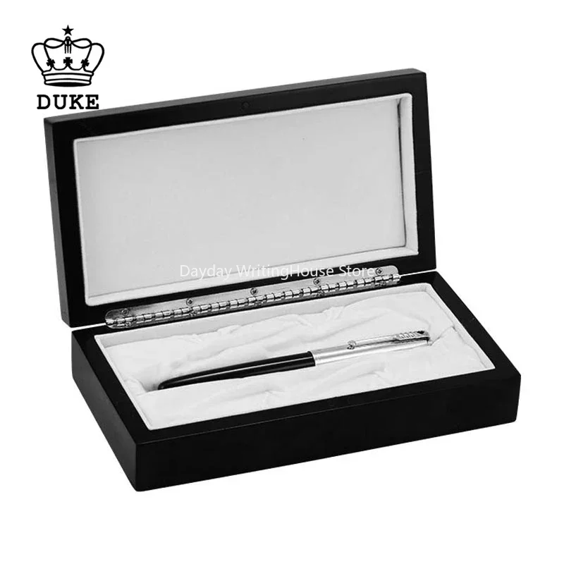 Imagem -05 - Duke D51 Autêntica Alemanha Caneta Tinteiro 14k Dourado Reddian Canetas de Escrita Beiçak Caneta Masculina Reddy Tinta Penpresente Luxo Escrita Presente