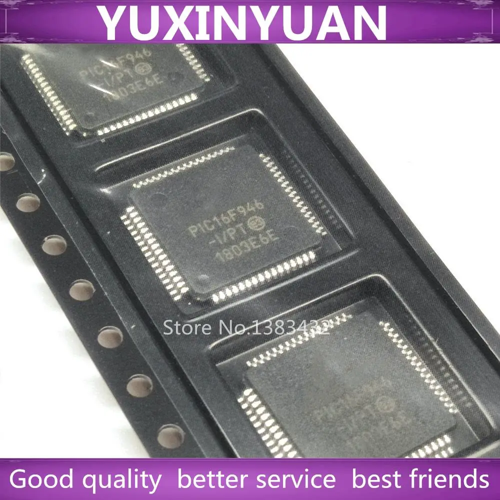 PIC16F946-I/PT  16F946  16F946-I/PT QFP PIC16F946  IC IN STOCK 1PCS