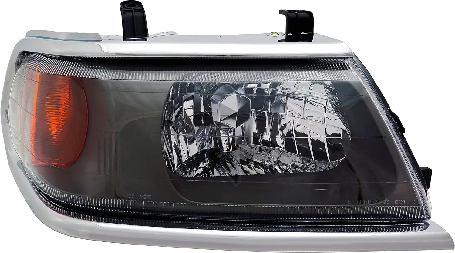 Pair of Headlight Assembly for 2000-2004 Montero Sport, Halogen Bulbs Included, Driver & Passenger Sides, March 2000 Production