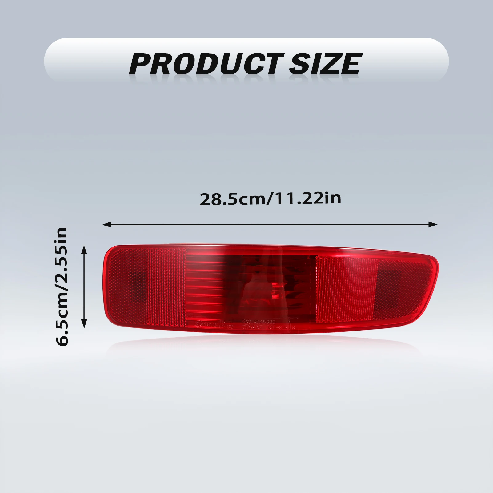 عاكسات المصد الخلفي لجانب الركاب الأيمن، أضواء خلفية 8355A004، متوافقة مع ميتسوبيشي أوتلاندر 2007-2013