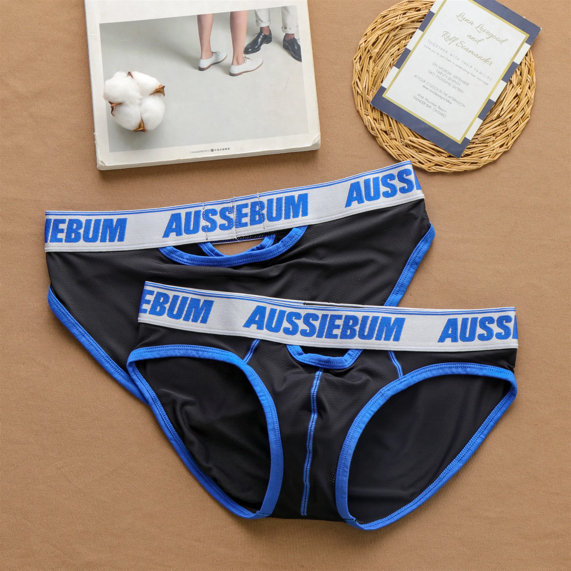 Men\'s front and back panties are comfortable and breathable Briefs aussie bum