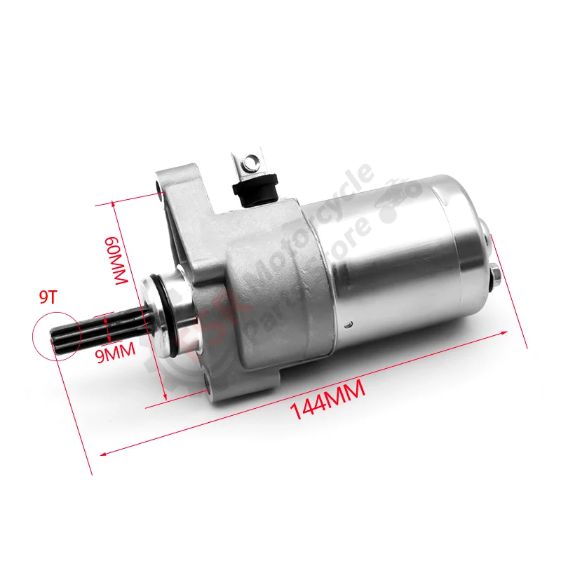 Starter motor for Linhai Yamaha underbone vehicle LYM110-2 Xifa C8 starter scooter accessories