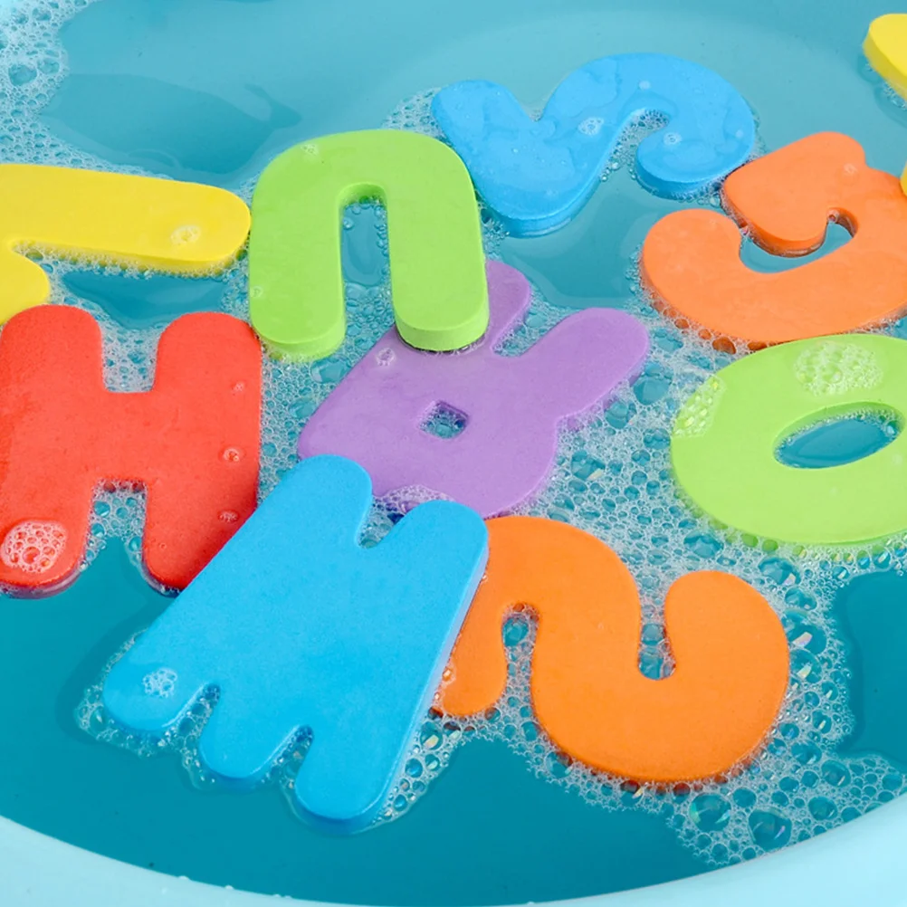 2Sets Toddler Early Education Alphabet Stickers Colorful Patterns Safe High Quality Absorbent Bath Time Fun Baby Alphabet Toys