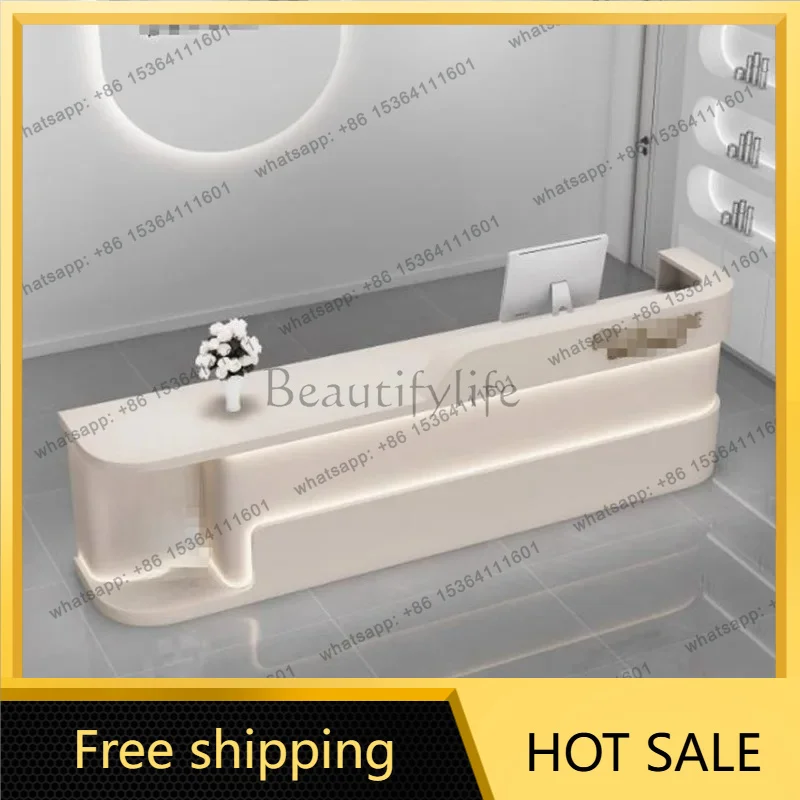 Best Sellers White Executive Reception Desks Display Welcome Salon Beauty Reception Desks Unique Minimalist Mostrador Commercial