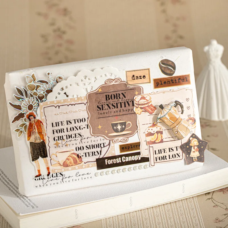 1pack/2pack Candy Wrapper Dream Series Journal Decoration Sticker Book Vintage 6 Styles 30Pcs DIY vintage
