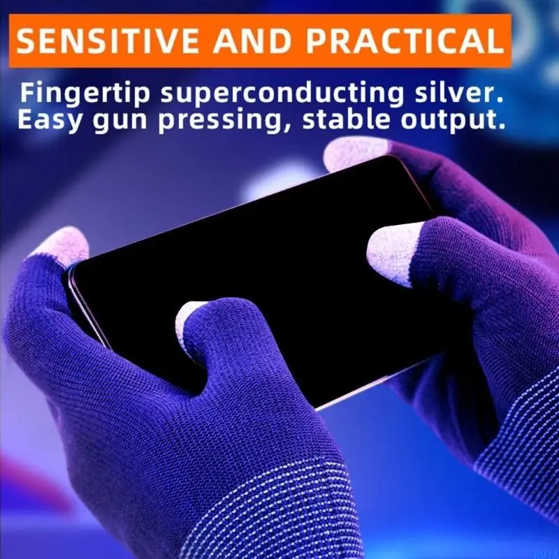 R91A شاشات اللمس ألعاب حراس الأصابع الأكمام مقاومة للسرقة للتحكم الدقيق 1 زوج