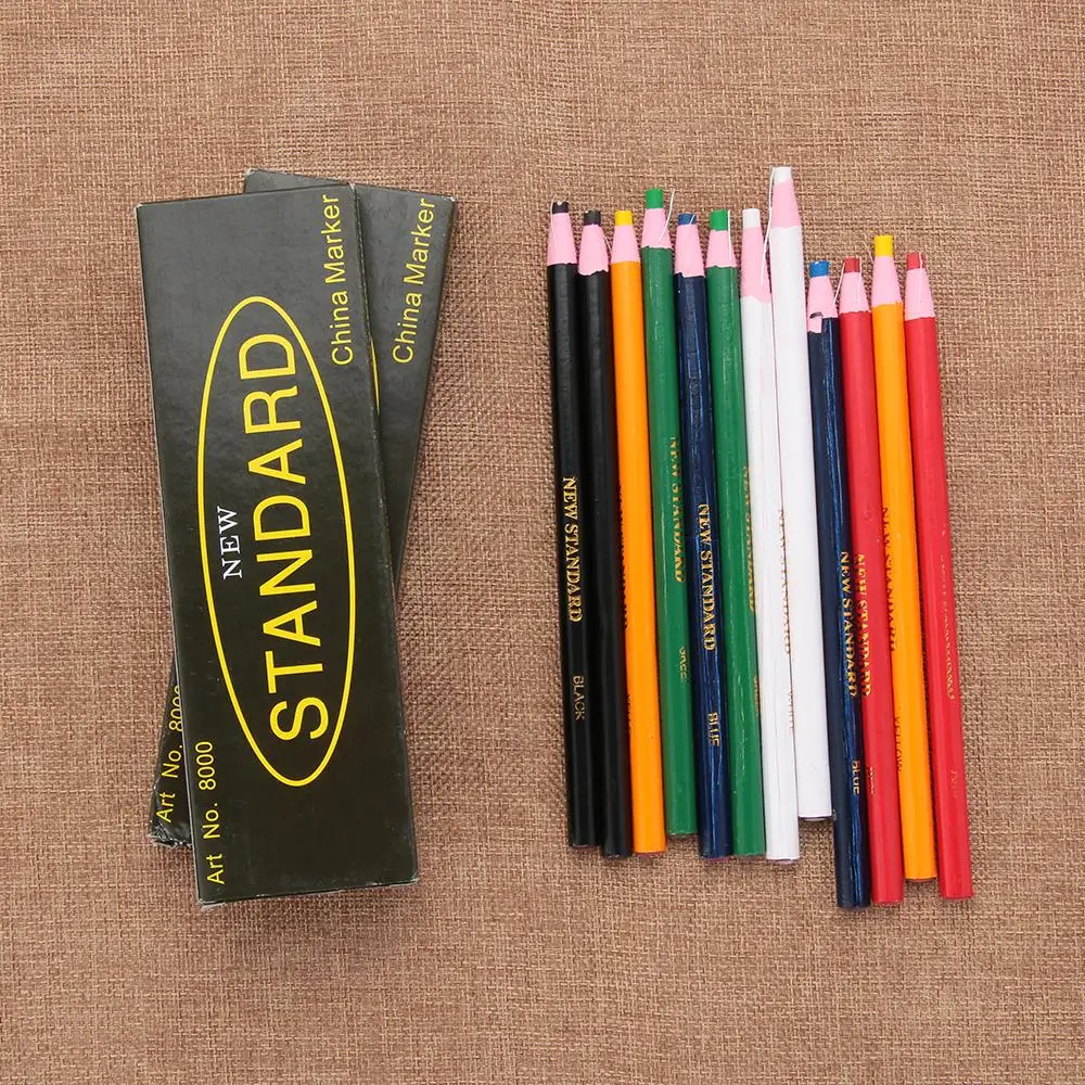 12 Stuks Kleermaker Kledingstuk Potlood Gesneden Vrij Uitwisbare Markeerstift Ambachtelijke Naaister Stof Naaien Krijt Patchwork Naai Accessoires
