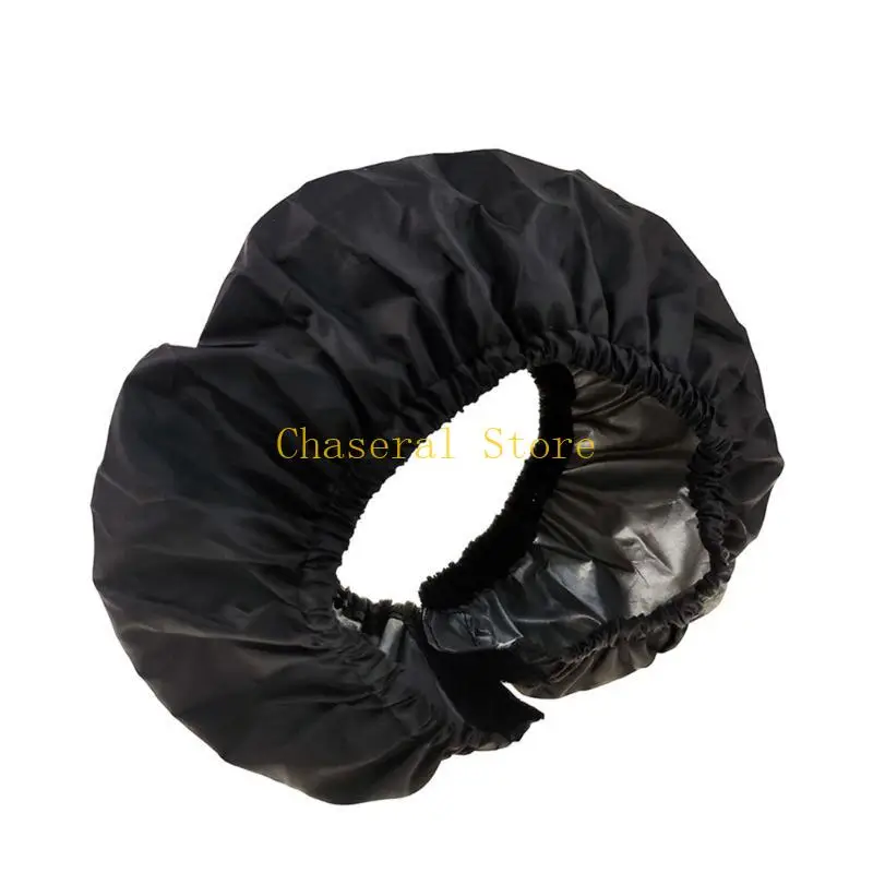 E7CE 2Pcs/pack Pushchair Wheel Guard Case Indoor and Outdoor Strollers Wheel Protective Sleeve Cover Wear Resistant Black